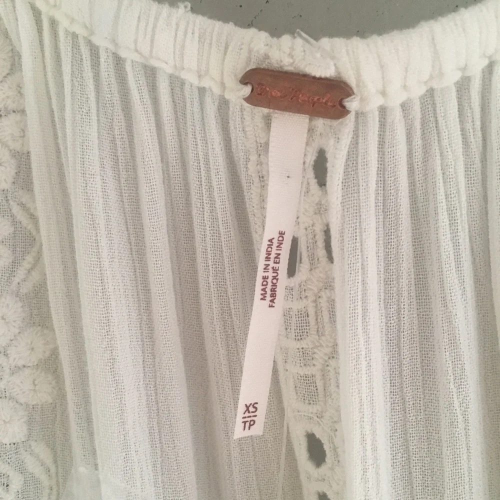 Free People Kiss Kiss Ivory Tunic